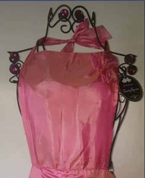 Brand New Shimmery Pink Ruffled DII Chef Party Apron