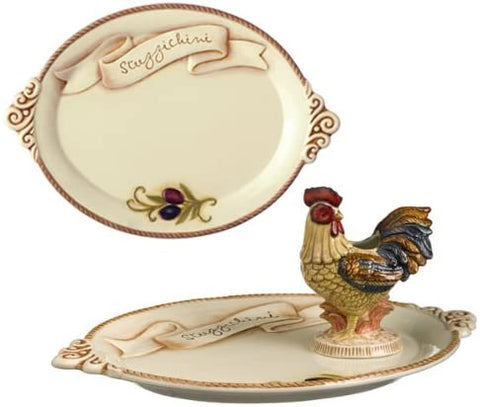 Brand New Grasslands Road Cucina Thanksgiving Appetizer Tray w/ Pick Holder