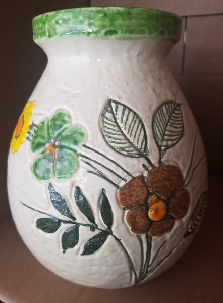 Vintage Rosenthal Netter Collectible Floral Pottery Vase
