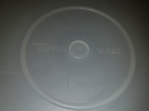 Vintage 12" Frost White Round Pie Cupcake Storage Container Tupperware w/ Lid