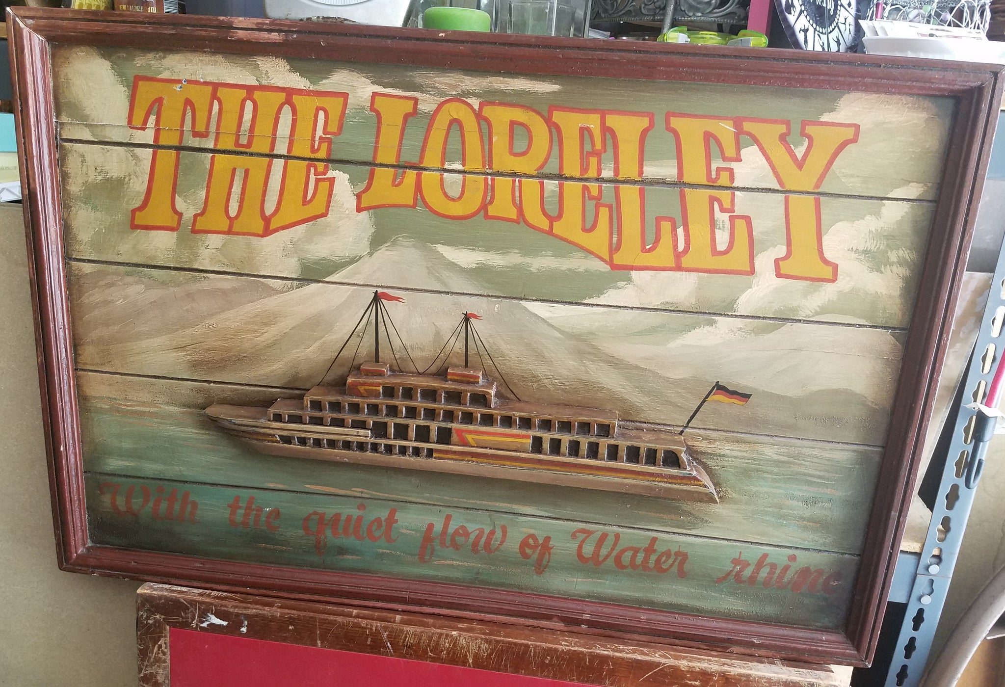 The Loreley Boat Wooden Ready to Hang Picture