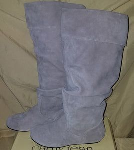 Women's Size 6 Brand New CATHY JEANS Gray Slip On Boots (Shoes)