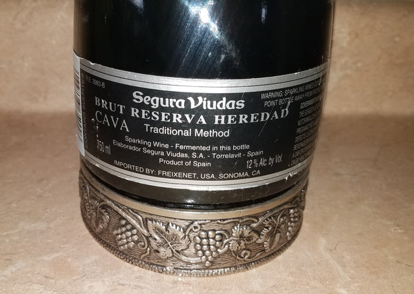 Empty Decorative Segura Viudas Brut Champagne Bottle