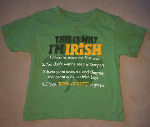 Infant / Toddler St. Patrick's Day 18 Month Green Festive Shirt