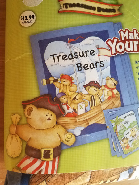 Brand New Make It Yourself Treasure Bears Soft Storybook Kit