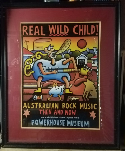 Rare Large Real Wild Child Powerhouse Museum Framed Printed Picture