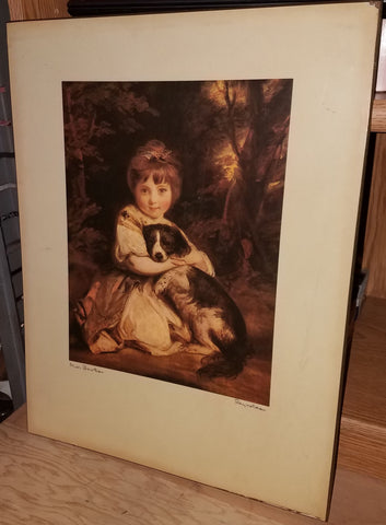 The Wallace Collection Miss Bowles by Joshua Reynolds Vintage Wall Art