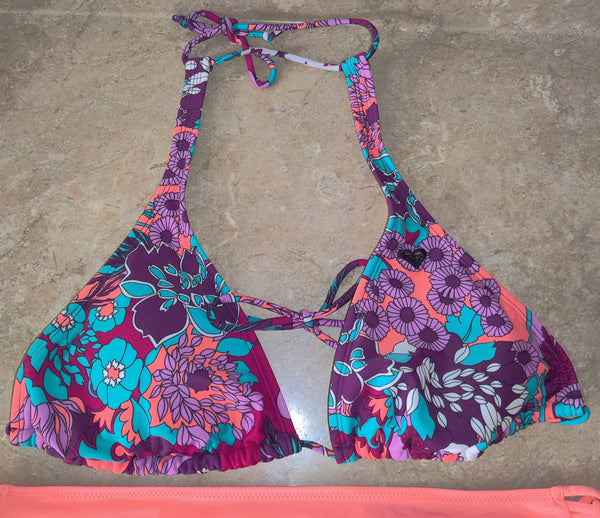 Size Med/10 Bright Multi-color Bikini 2-Pc Bathing Suit