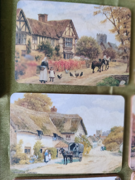 Set of 6 Whitstable Kent Vintage Coasters