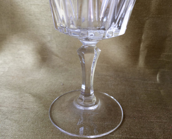 Set of 10 Atlantis Lisbon Crystal Cut Wine Glasses
