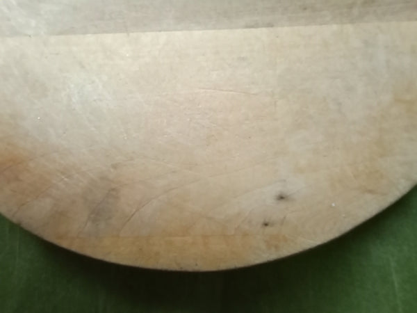Vintage Round Wooden Cutting Board w/ Handles