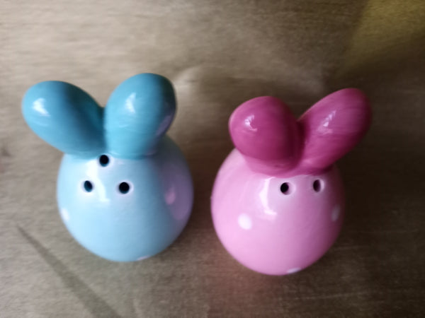 Easter Bunny 3-Pc Set - Spoon Rest w/ Matching Salt & Pepper Shakers