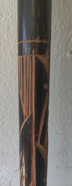 Vintage Hand Carved Wooden Cane
