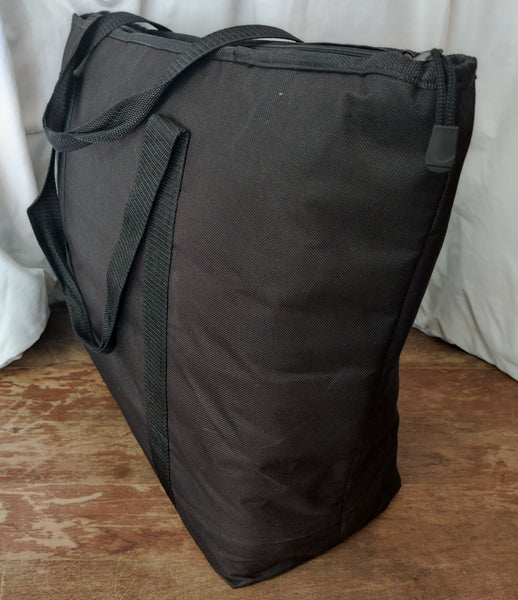 Brand New Black Extra Large Nylon Tote Cooler Bag