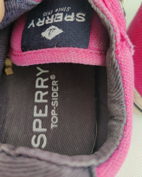 Girls Kids / Children's 7M Pink Sperry Striper II A/C Top Sider Shoes