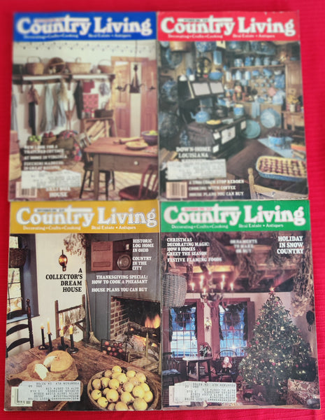 Full Set 12 Issues Vintage 1986 Country Living Magazines
