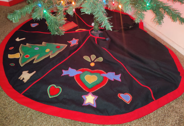 Vintage House of Hatten Collectible Tree Skirt