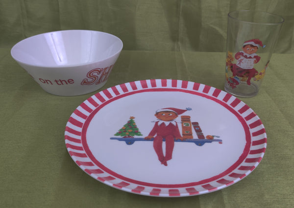 POTTERY BARN KIDS Elf on the Shelf 3 Piece Dish Set