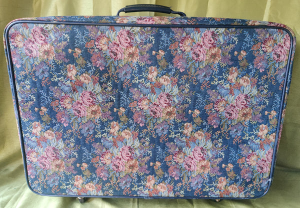 Vintage JAGUAR Floral Suitcase