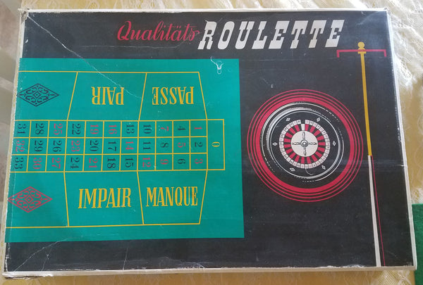 Vintage Qualitats Roulette Table Top Game