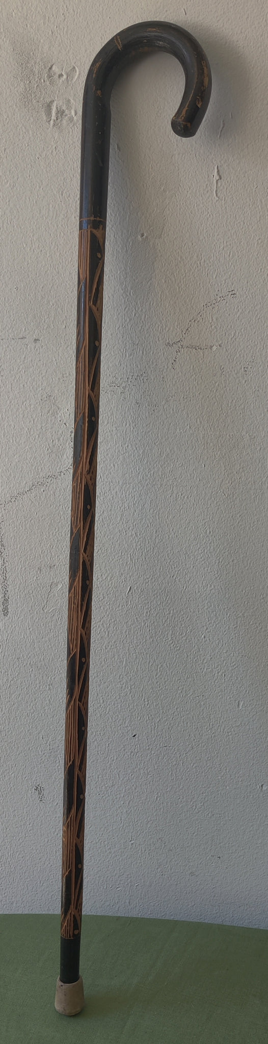 Vintage Hand Carved Wooden Cane