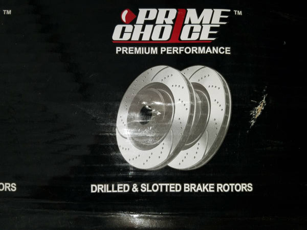 Prime Choice Auto Performance Drilled & Slotted Brake Rotors PR41277