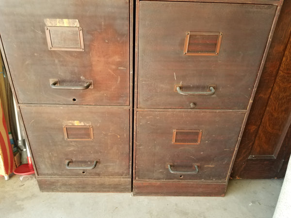 Sinclair Refining Company Tagged Vintage 4-Drawer File Cabinet
