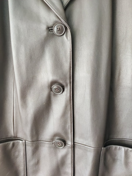 Women's PRESTON & YORK Dark Brown Large Polyester Fully Lined Jacket